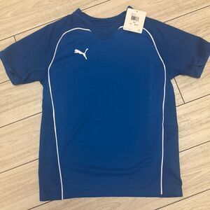 NWT Puma Blue white tee youth medium